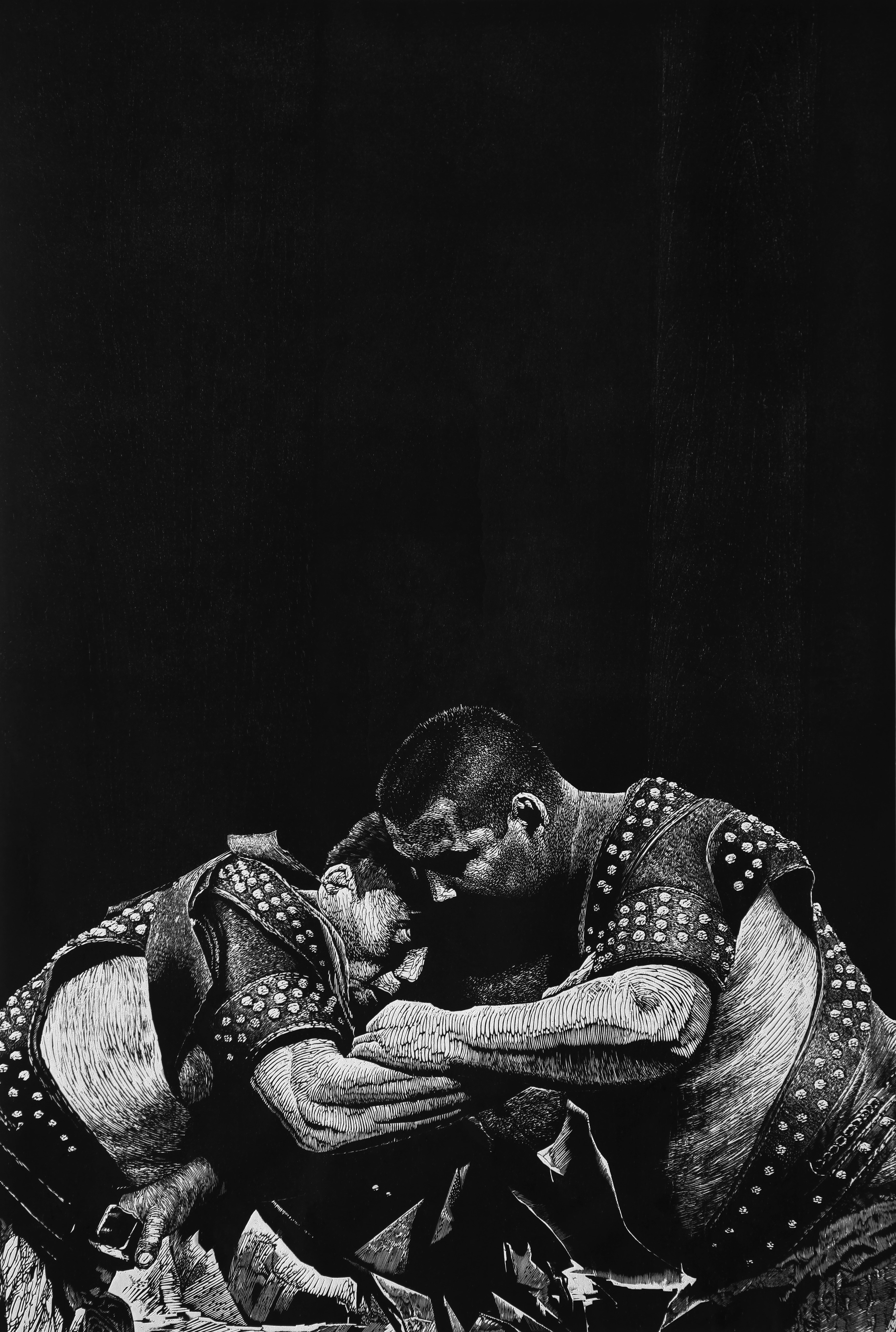《博》林军        黑白木刻80x124cm     2017年    入选第9届中国体育美术作品展览，获优秀作品并收藏。（中华全国体育总会、中国美术家协会、中国奥林匹克委员会、中华人民共和国第13届运动会组织委员会。）.jpg