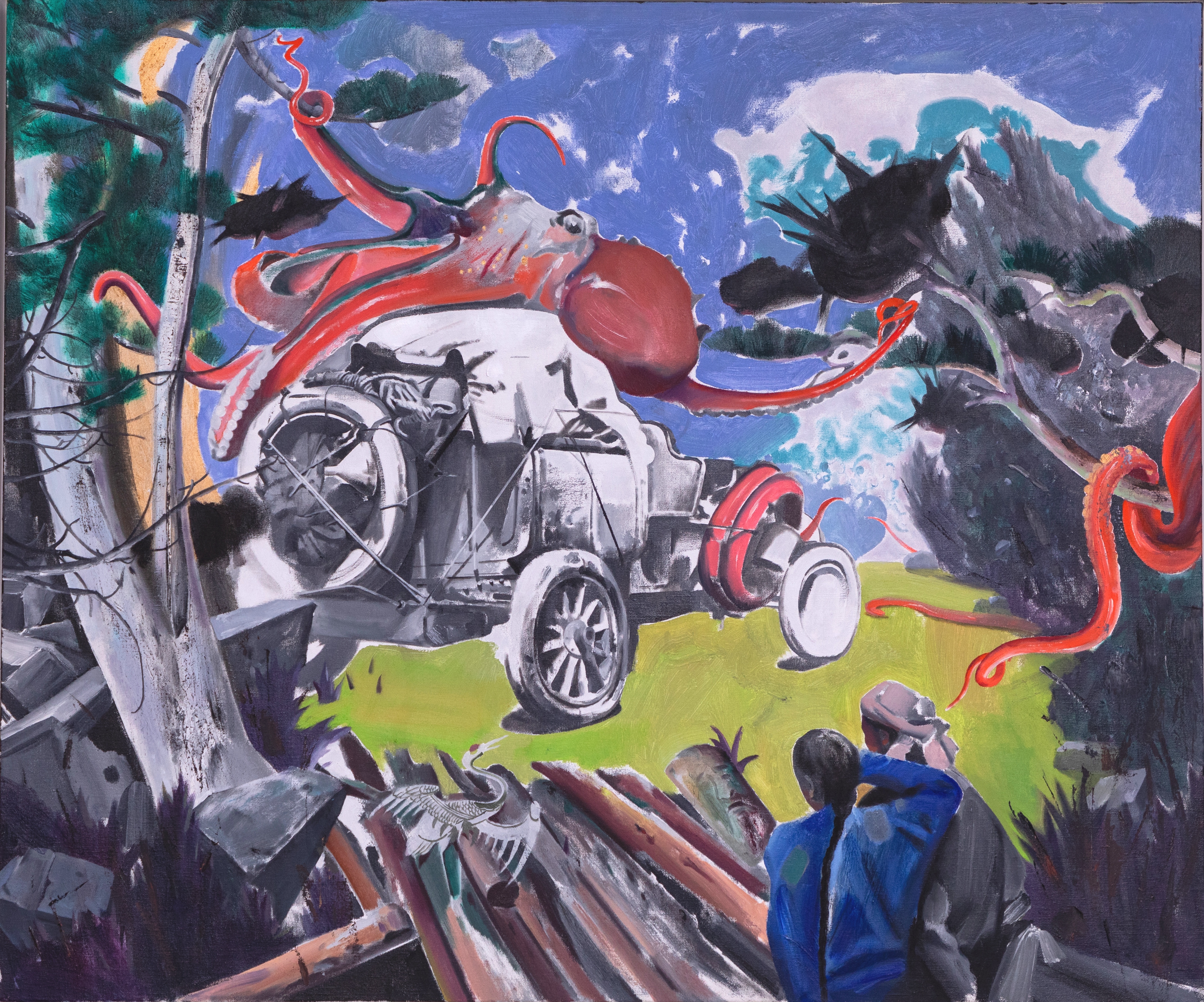 《北京巴黎拉力赛2》120X100CM布面油画2021年.jpg