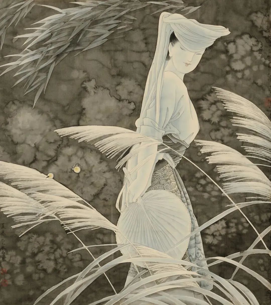 《夏夜》  陈白一   89.5cm×79.5cm   1989年.jpg