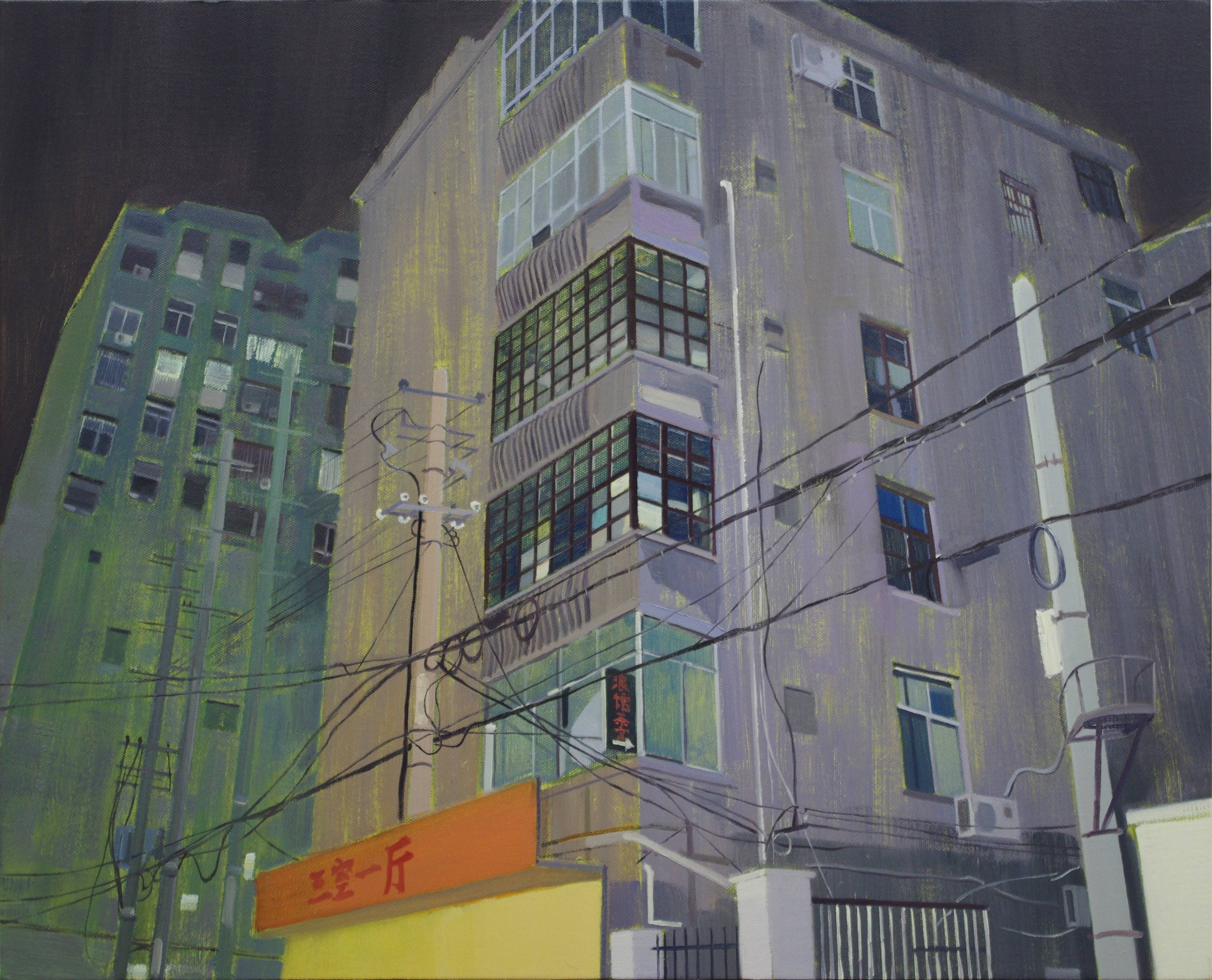 黄子恺 《城·夜No·35》 尺寸未量 布面油画 2018年 (1).jpg