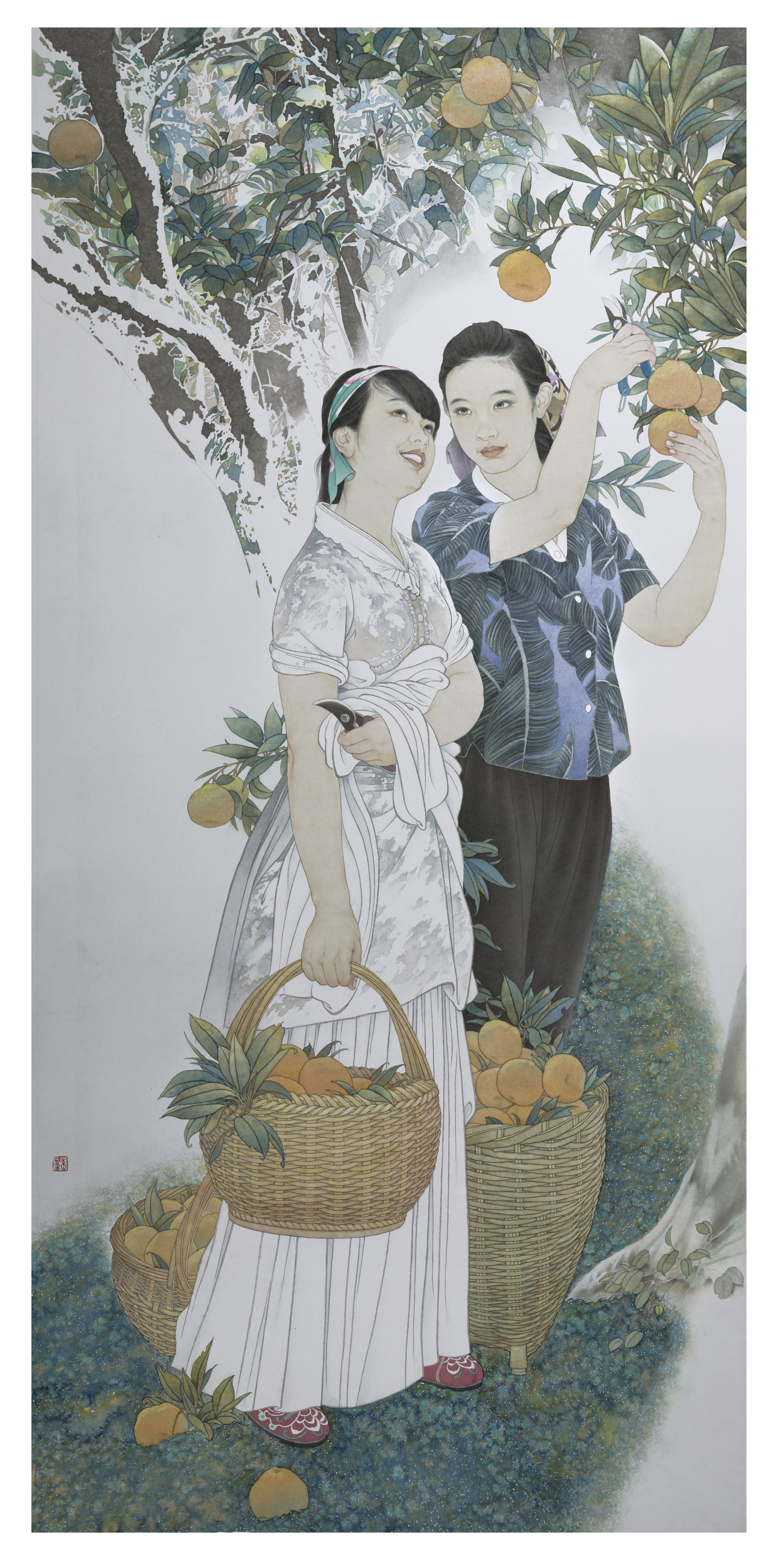 《我家的桔园》 174x83cm    2021年.jpg