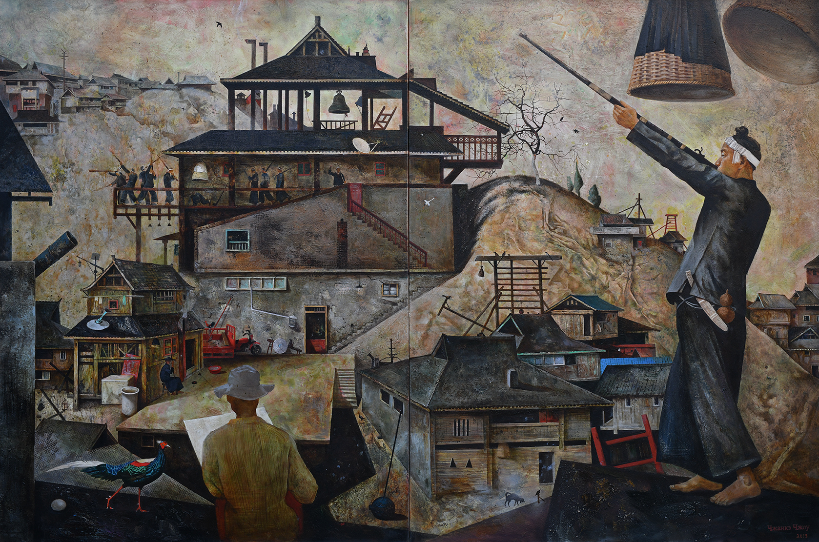 13.《最后的部落》2019 160X240cm   2019年11月入选云南画院建院三十五周年美术作品展（云南画院）“.jpg