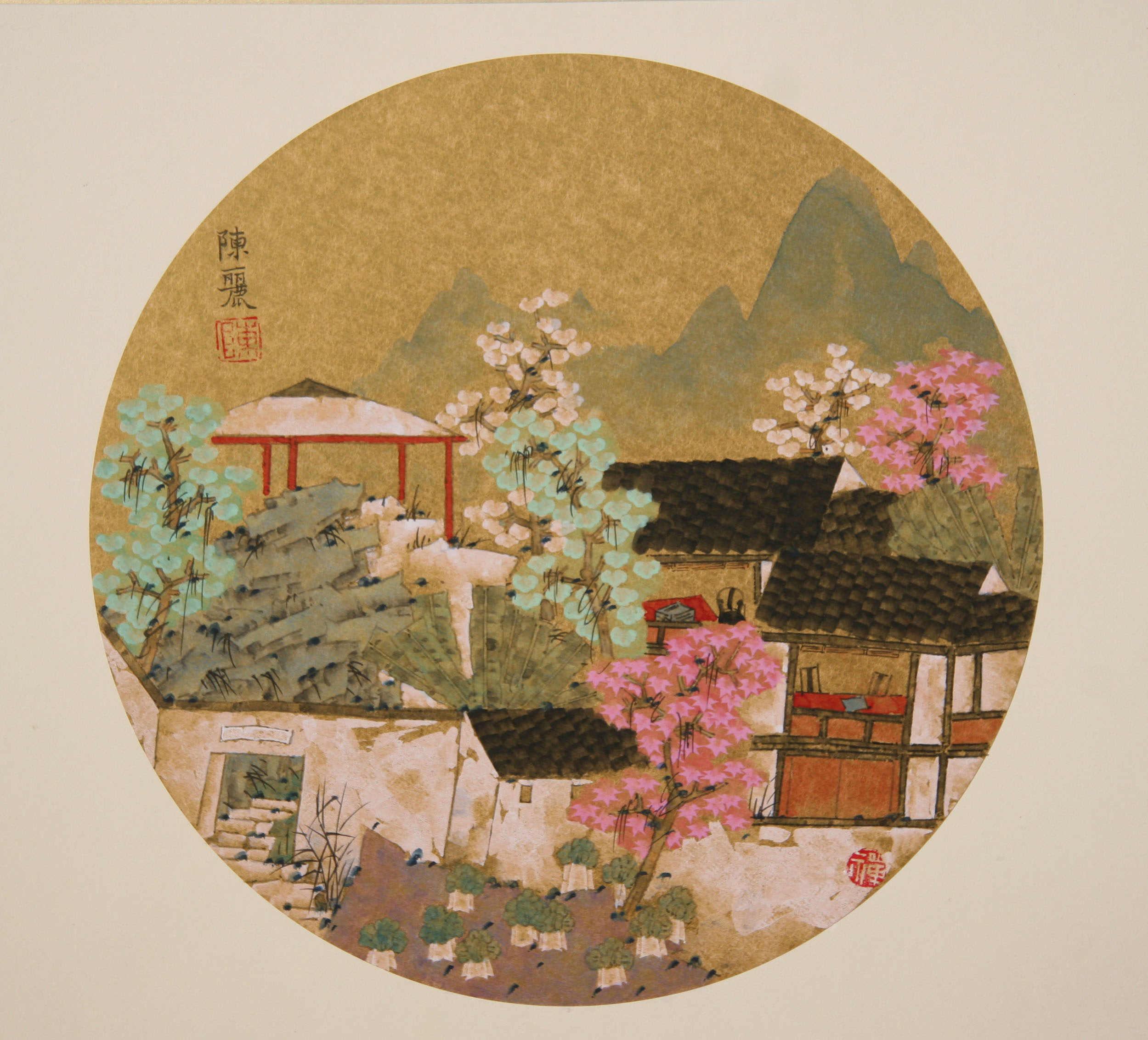 栖园、45x38cm金卡纸、2012年.JPG