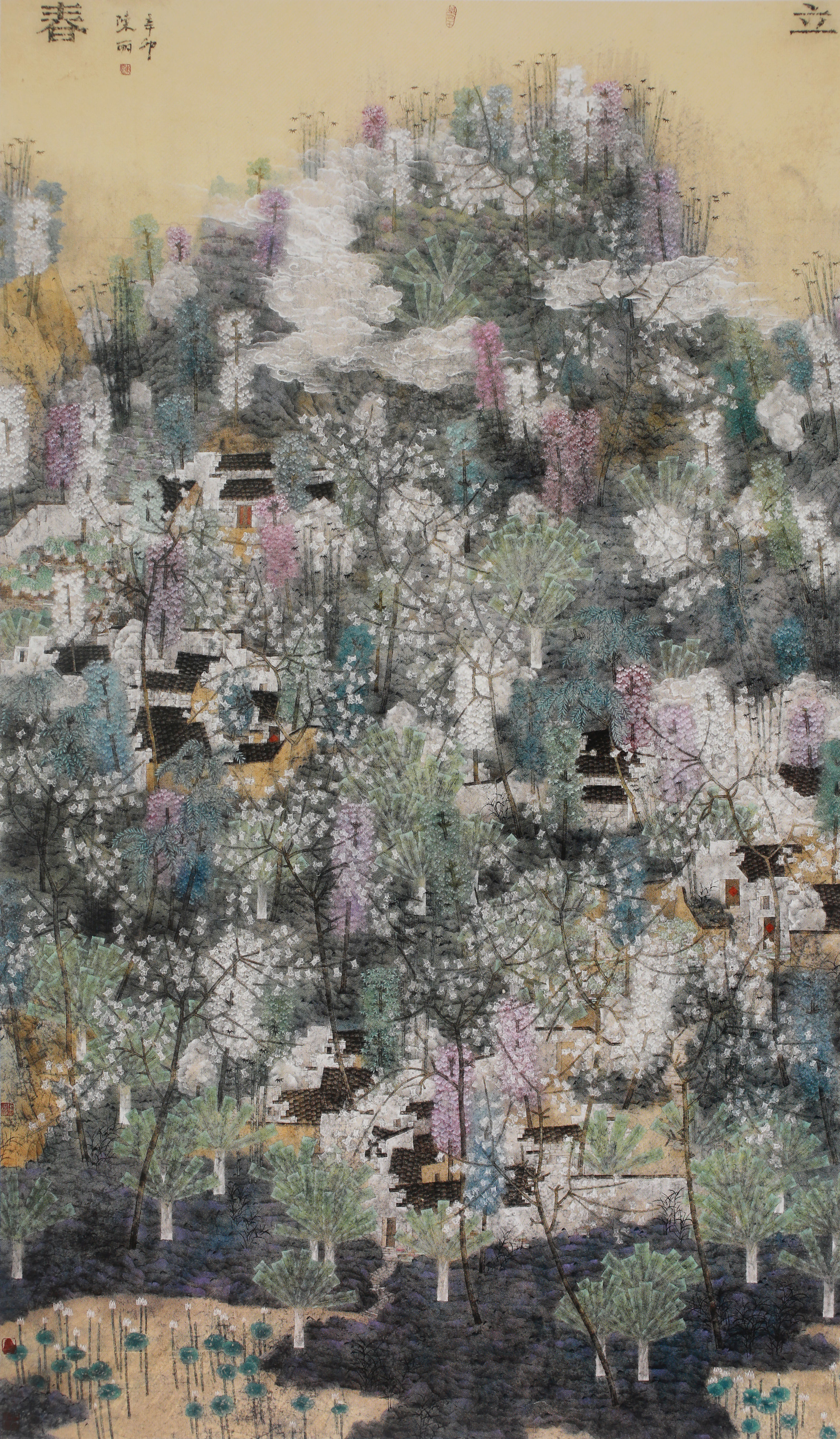 立春(入选第四届全国青年美术作品展览)、180x90cm纸本、2011年中国美术馆收藏.JPG