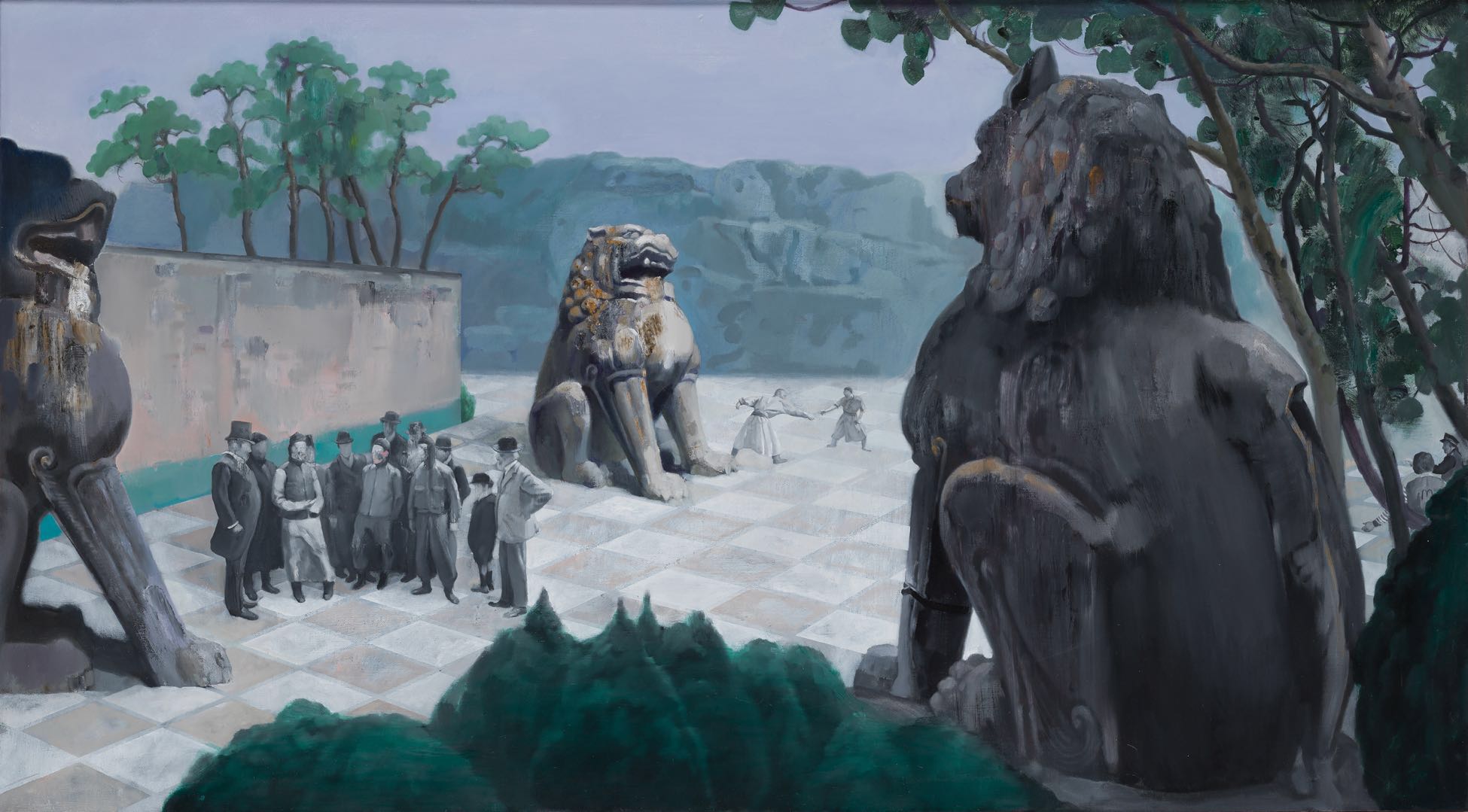 《东学西渐》180X100CM 布面油画 2017年.jpg 《东学西渐》180X100CM 布面油画 2017年.jpg