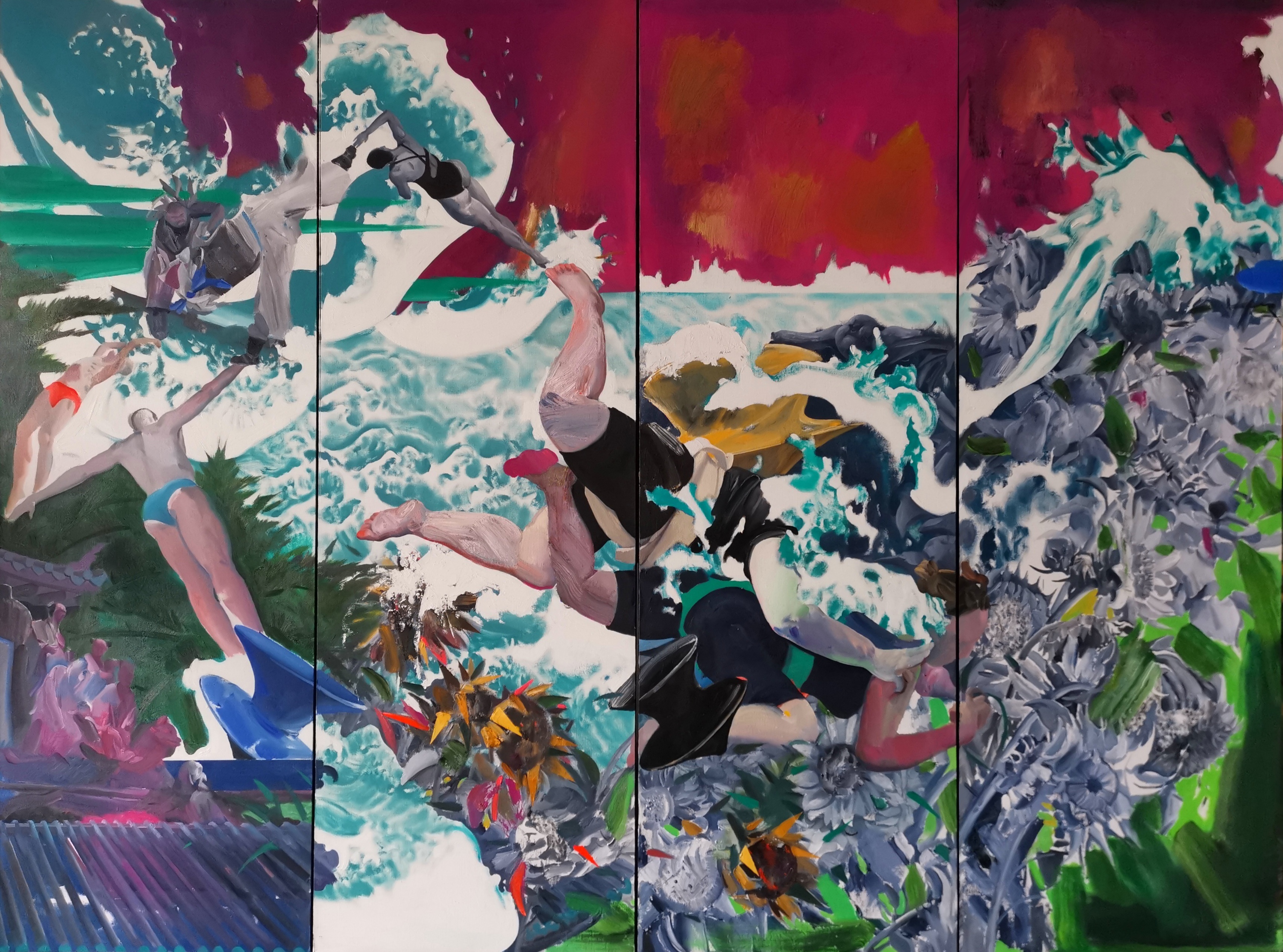 《燃烧我的卡路里》192X145CM布面油画 2020年.jpg 《燃烧我的卡路里》192X145CM布面油画 2020年.jpg